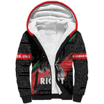 MLK Honoring The Legacy Sherpa Hoodie Black Version