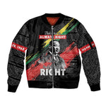 MLK Honoring The Legacy Sleeve Zip Bomber Jacket Black Version