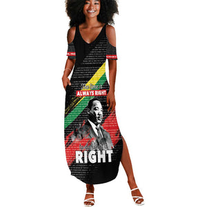 MLK Honoring The Legacy Summer Maxi Dress Black Version