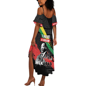 MLK Honoring The Legacy Summer Maxi Dress Black Version