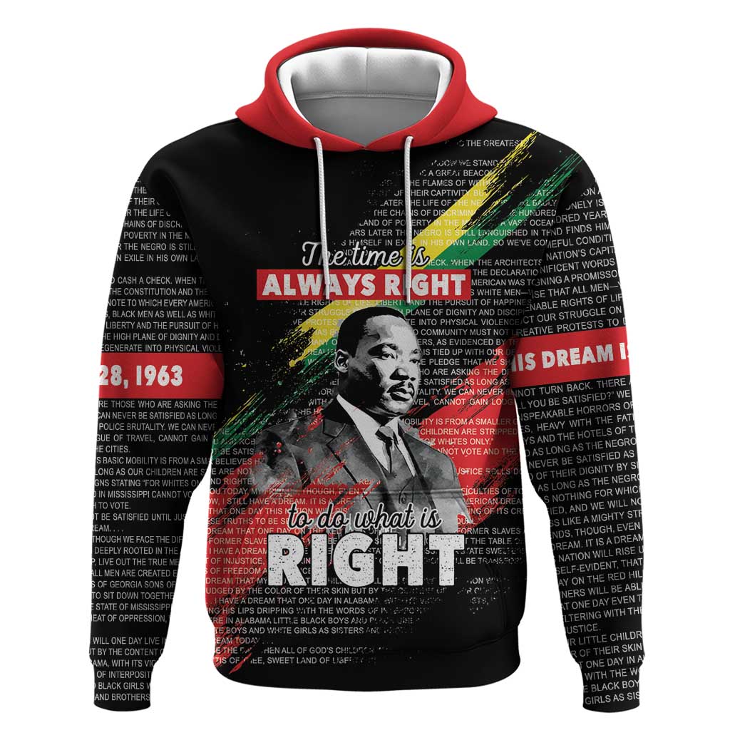 MLK Honoring The Legacy Zip Hoodie Black Version