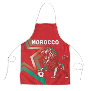 Morocco WC Football 2026 Apron Go Champions Lion Spirit - African Pride