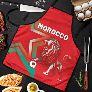 Morocco WC Football 2026 Apron Go Champions Lion Spirit - African Pride