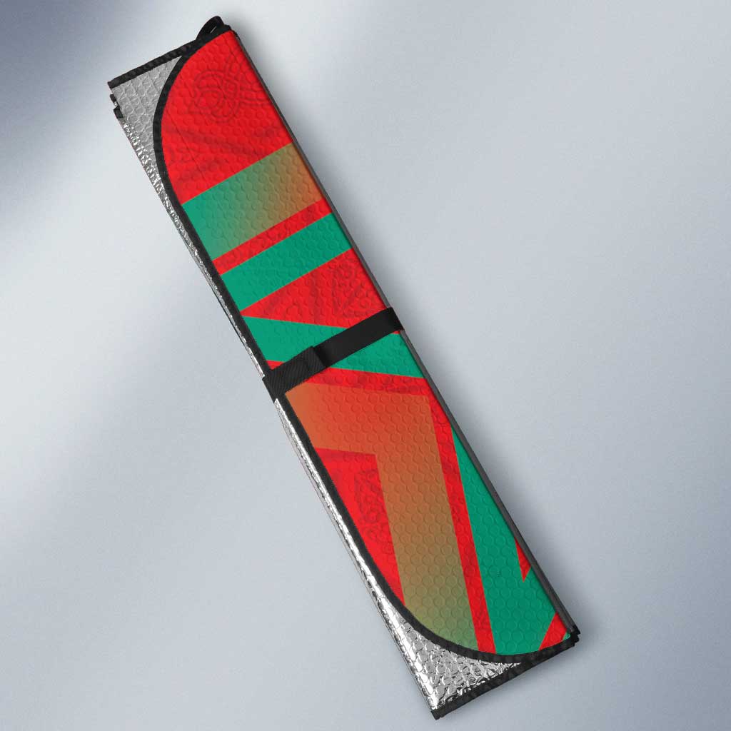 Morocco WC Football 2026 Auto Sun Shade Go Champions Lion Spirit - African Pride