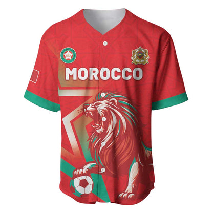 Custom Morocco WC Football 2026 Baseball Jersey Go Champions Lion Spirit LT05