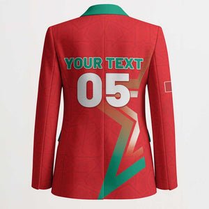 Custom Morocco WC Football 2026 Blazer Go Champions Lion Spirit - African Pride