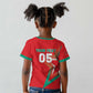 Custom Morocco WC Football 2026 Kid T shirt Go Champions Lion Spirit LT05