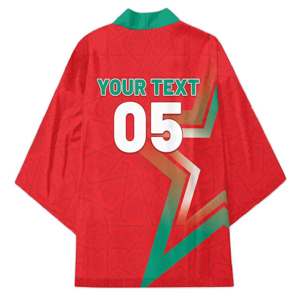 Custom Morocco WC Football 2026 Kimono Go Champions Lion Spirit - African Pride