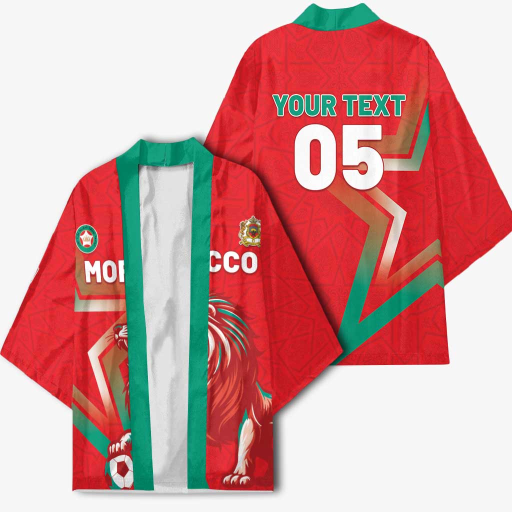 Custom Morocco WC Football 2026 Kimono Go Champions Lion Spirit - African Pride