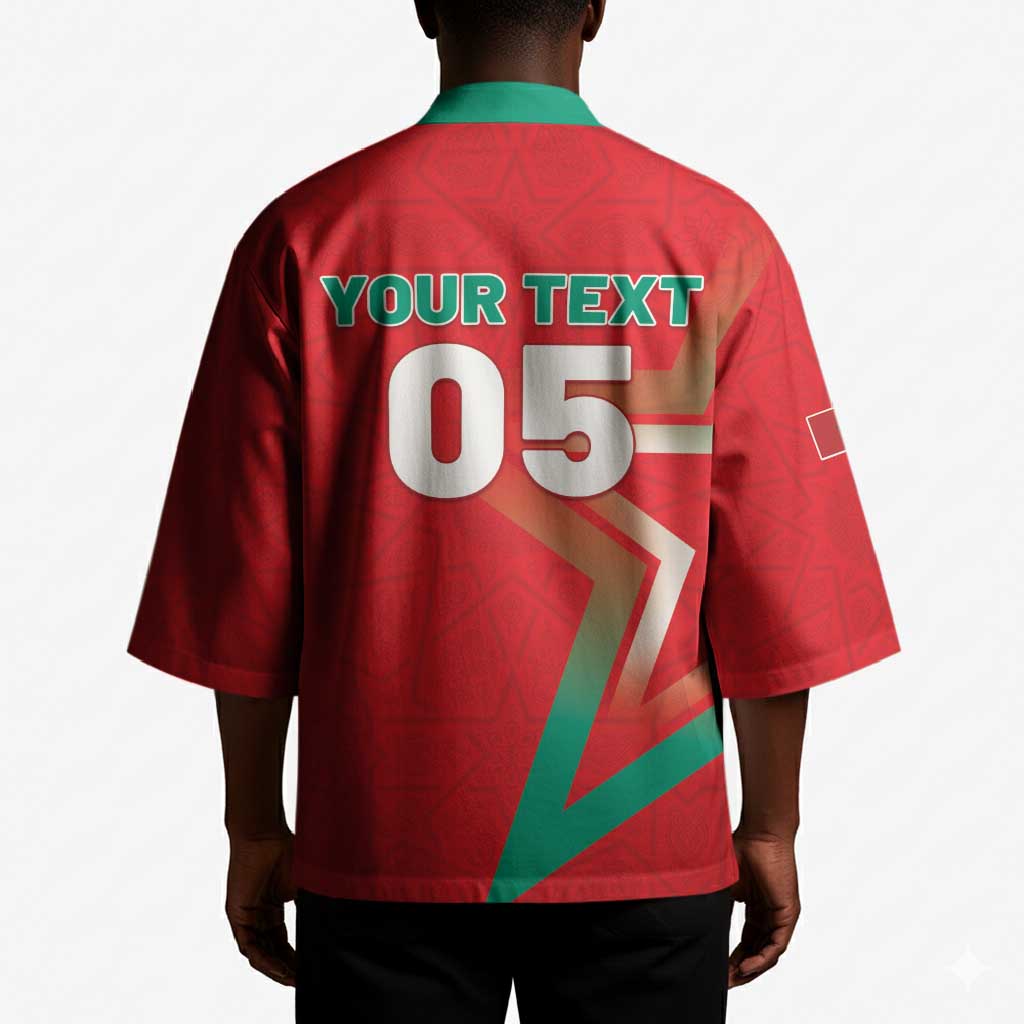 Custom Morocco WC Football 2026 Kimono Go Champions Lion Spirit - African Pride
