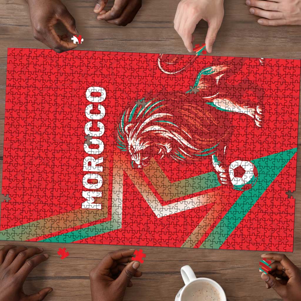 Morocco WC Football 2026 Puzzle Go Champions Lion Spirit - African Pride