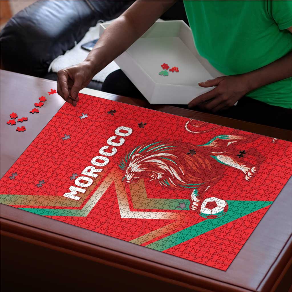 Morocco WC Football 2026 Puzzle Go Champions Lion Spirit - African Pride
