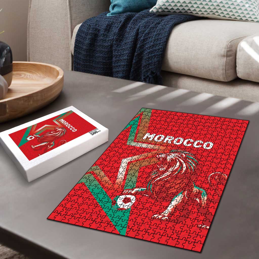 Morocco WC Football 2026 Puzzle Go Champions Lion Spirit - African Pride