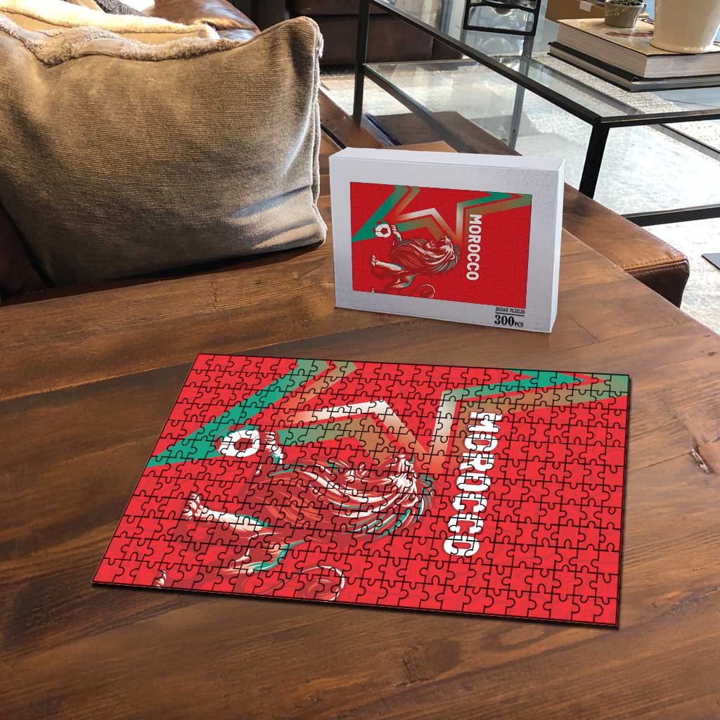 Morocco WC Football 2026 Puzzle Go Champions Lion Spirit - African Pride