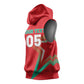 Custom Morocco WC Football 2026 Sleeveless Hoodie Go Champions Lion Spirit - African Pride