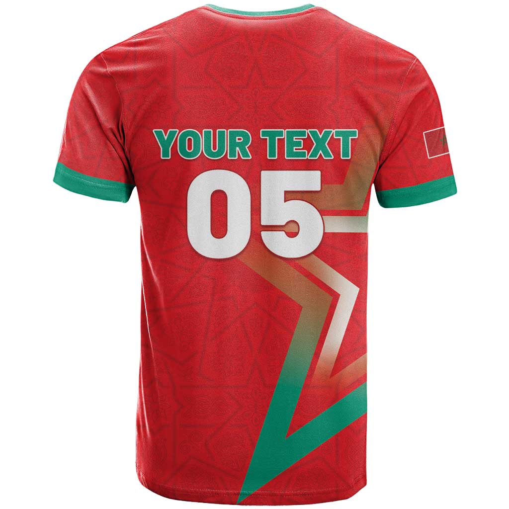 Custom Morocco WC Football 2026 T shirt Go Champions Lion Spirit LT05