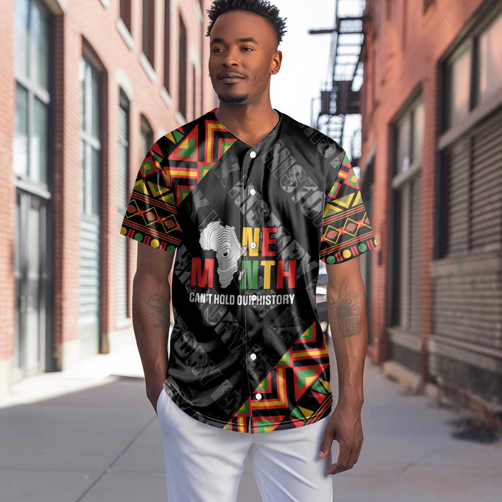 Black History Month Baseball Jersey One Month Can't Hold Our History