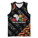 Black History Month Basketball Jersey One Month Can't Hold Our History LT05