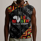 Black History Month Sleeveless Zip Hoodie One Month Can't Hold Our History - African Pride