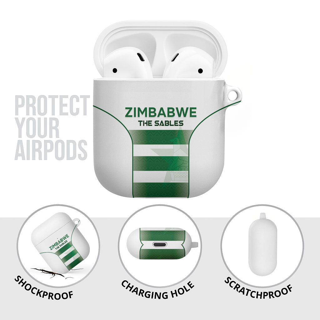 Zimbabwe Sables Rugby AirPods Case Sporty Style
