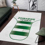 Zimbabwe Sables Rugby Area Rug Sporty Style