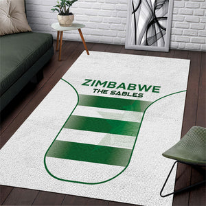 Zimbabwe Sables Rugby Area Rug Sporty Style