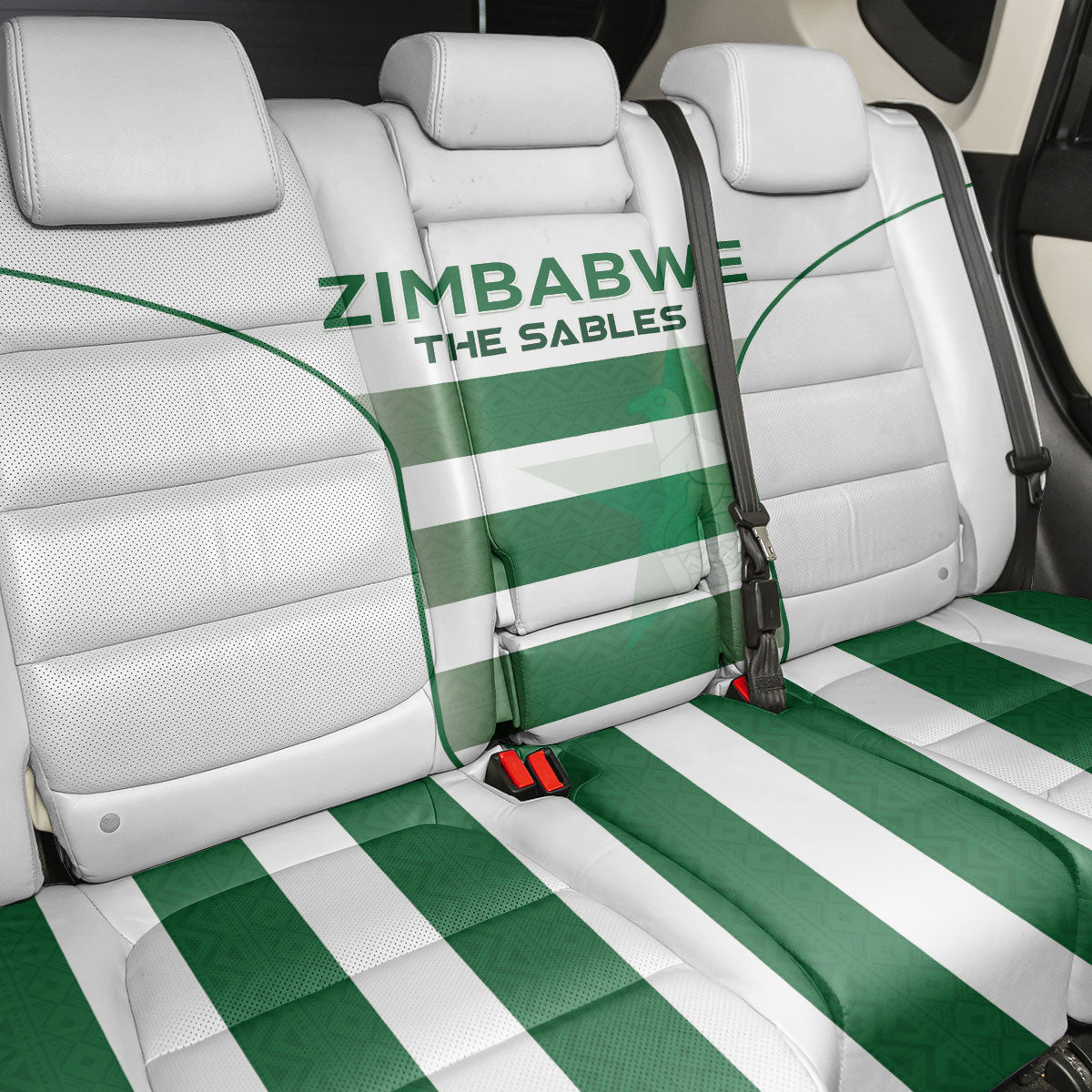 Zimbabwe Sables Rugby Back Car Seat Cover Sporty Style