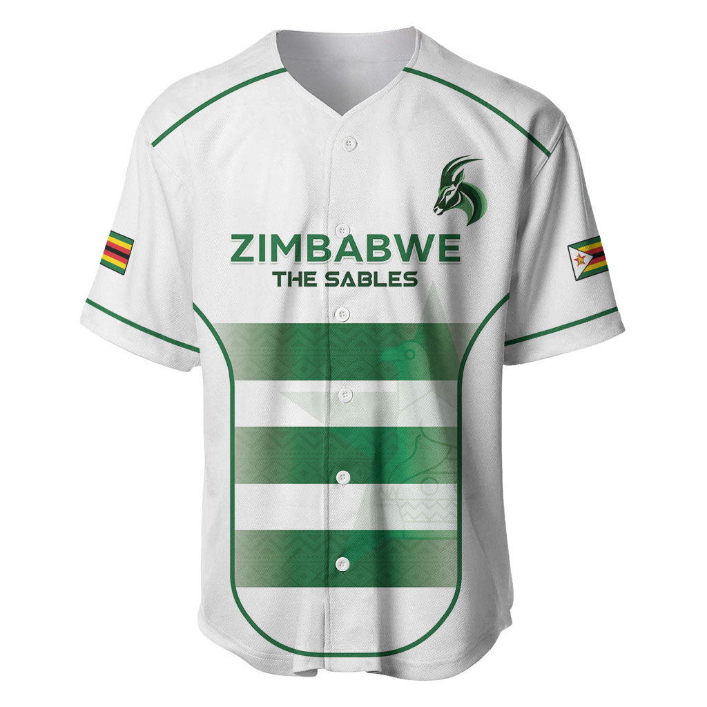 Custom Zimbabwe Sables Rugby Baseball Jersey Sporty Style