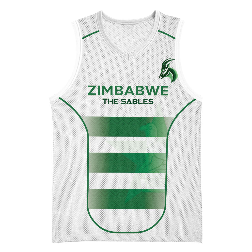 Custom Zimbabwe Sables Rugby Basketball Jersey Sporty Style