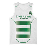 Custom Zimbabwe Sables Rugby Basketball Jersey Sporty Style