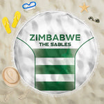 Zimbabwe Sables Rugby Beach Blanket Sporty Style
