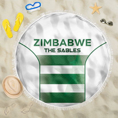 Zimbabwe Sables Rugby Beach Blanket Sporty Style