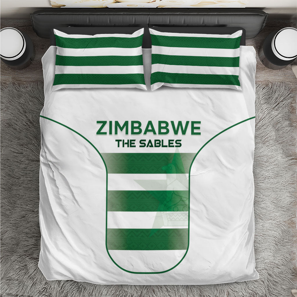 Zimbabwe Sables Rugby Bedding Set Sporty Style