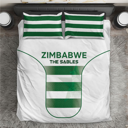 Zimbabwe Sables Rugby Bedding Set Sporty Style