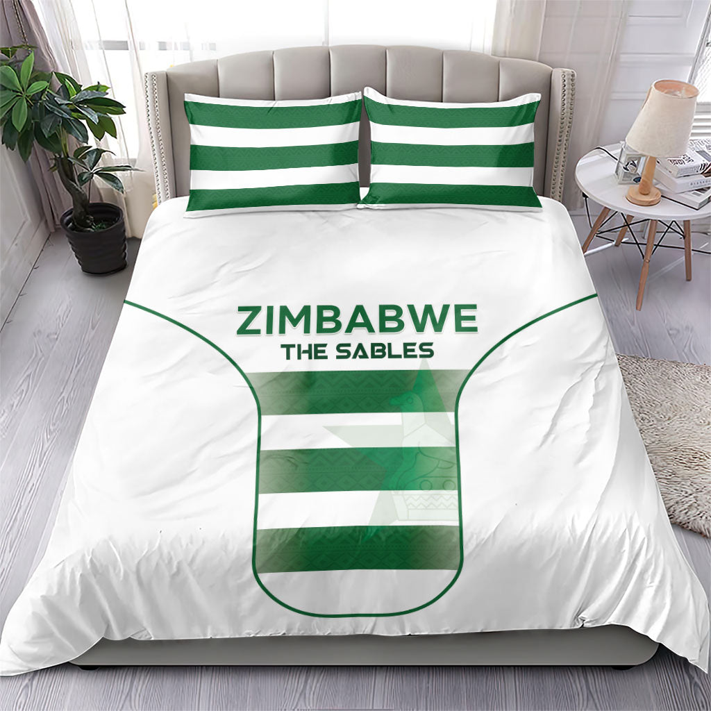 Zimbabwe Sables Rugby Bedding Set Sporty Style