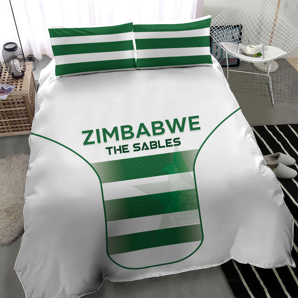 Zimbabwe Sables Rugby Bedding Set Sporty Style