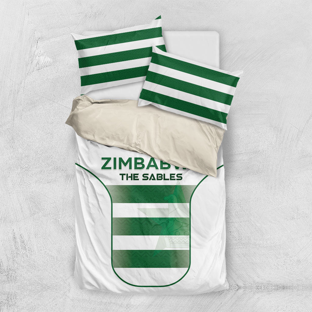 Zimbabwe Sables Rugby Bedding Set Sporty Style