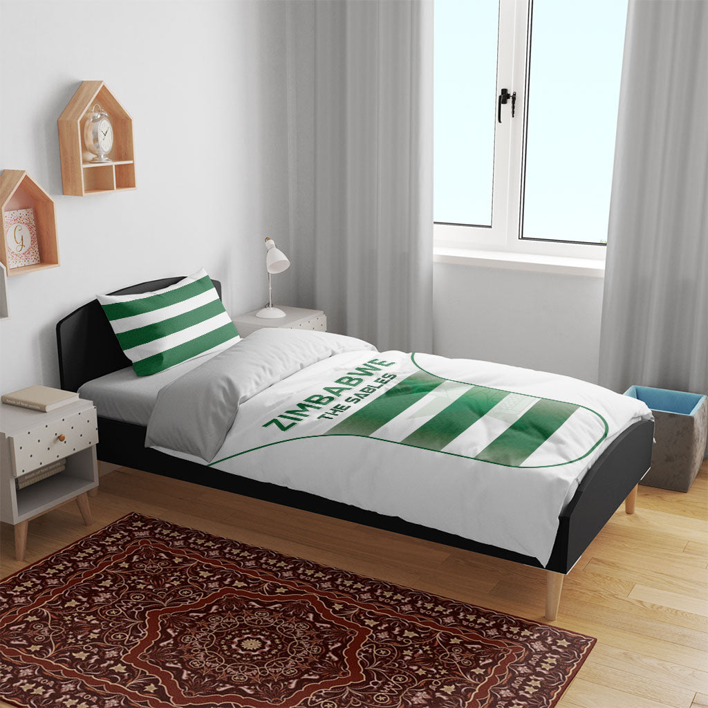 Zimbabwe Sables Rugby Bedding Set Sporty Style