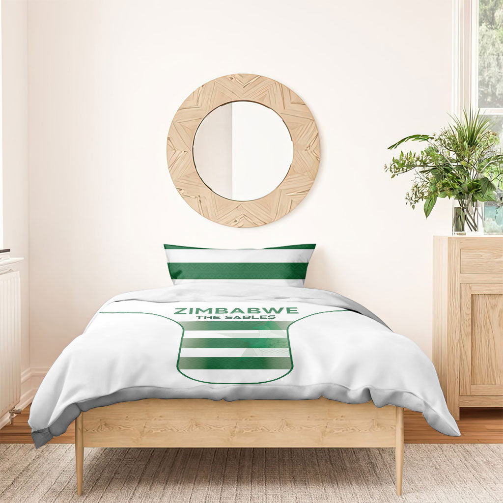 Zimbabwe Sables Rugby Bedding Set Sporty Style