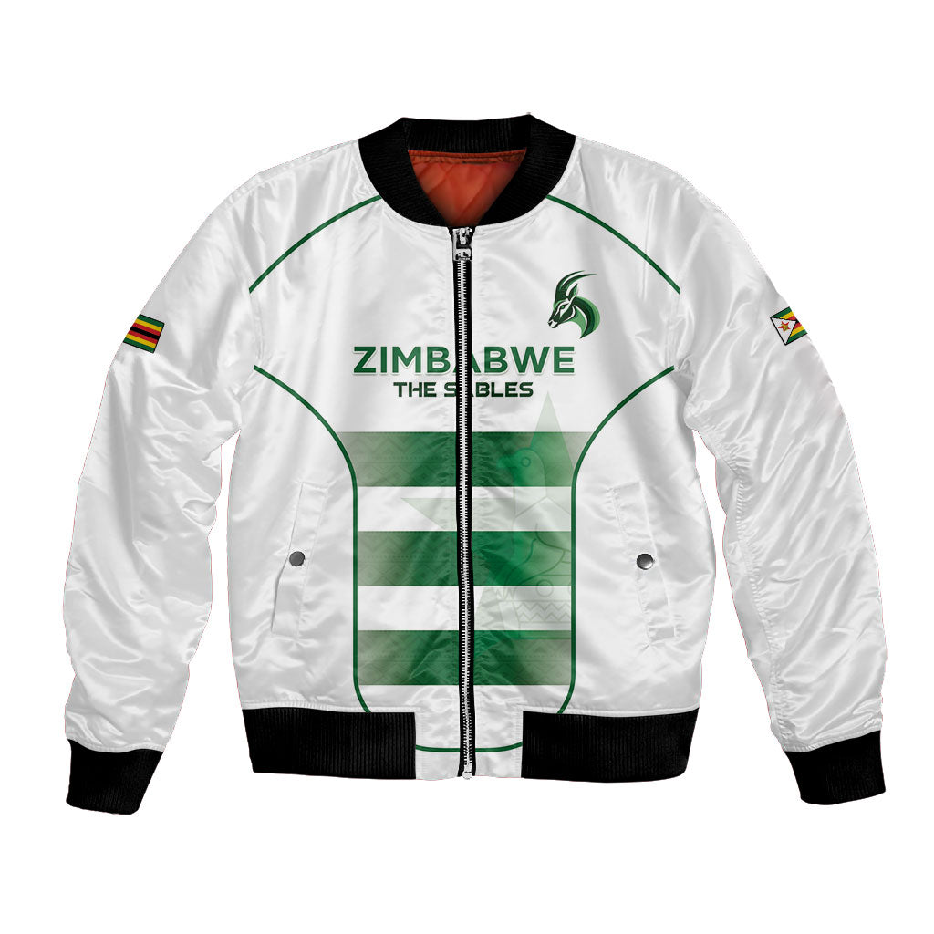 Custom Zimbabwe Sables Rugby Bomber Jacket Sporty Style