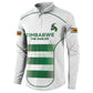 Custom Zimbabwe Sables Rugby Button Sweatshirt Sporty Style