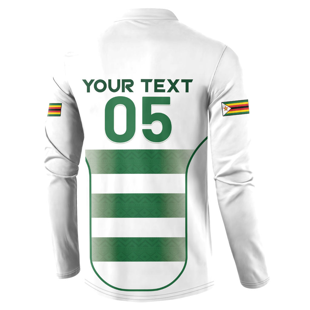 Custom Zimbabwe Sables Rugby Button Sweatshirt Sporty Style