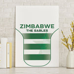 Zimbabwe Sables Rugby Canvas Wall Art Sporty Style