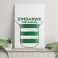 Zimbabwe Sables Rugby Canvas Wall Art Sporty Style