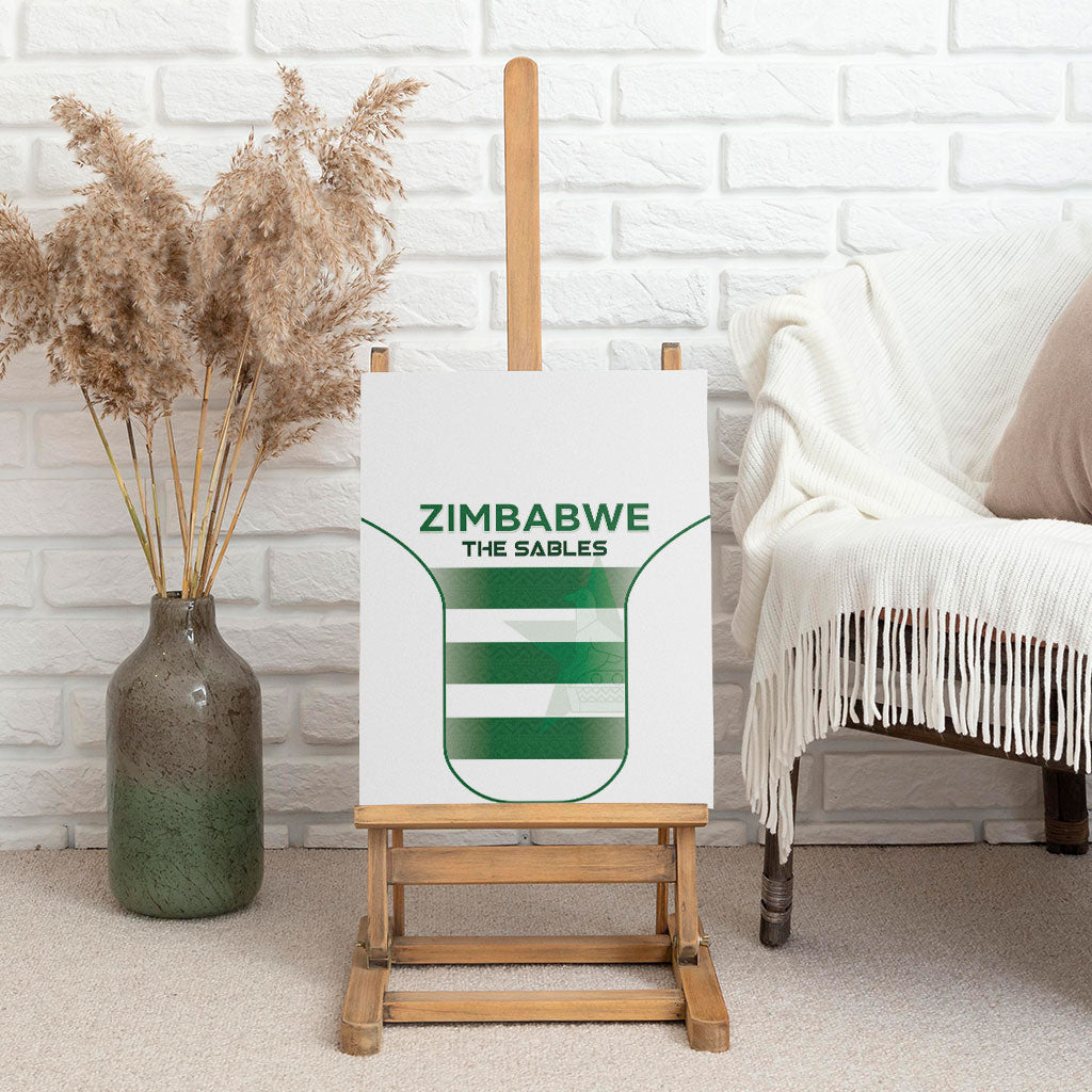 Zimbabwe Sables Rugby Canvas Wall Art Sporty Style