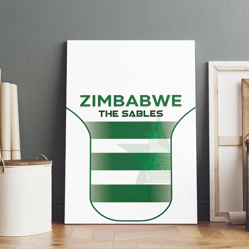 Zimbabwe Sables Rugby Canvas Wall Art Sporty Style