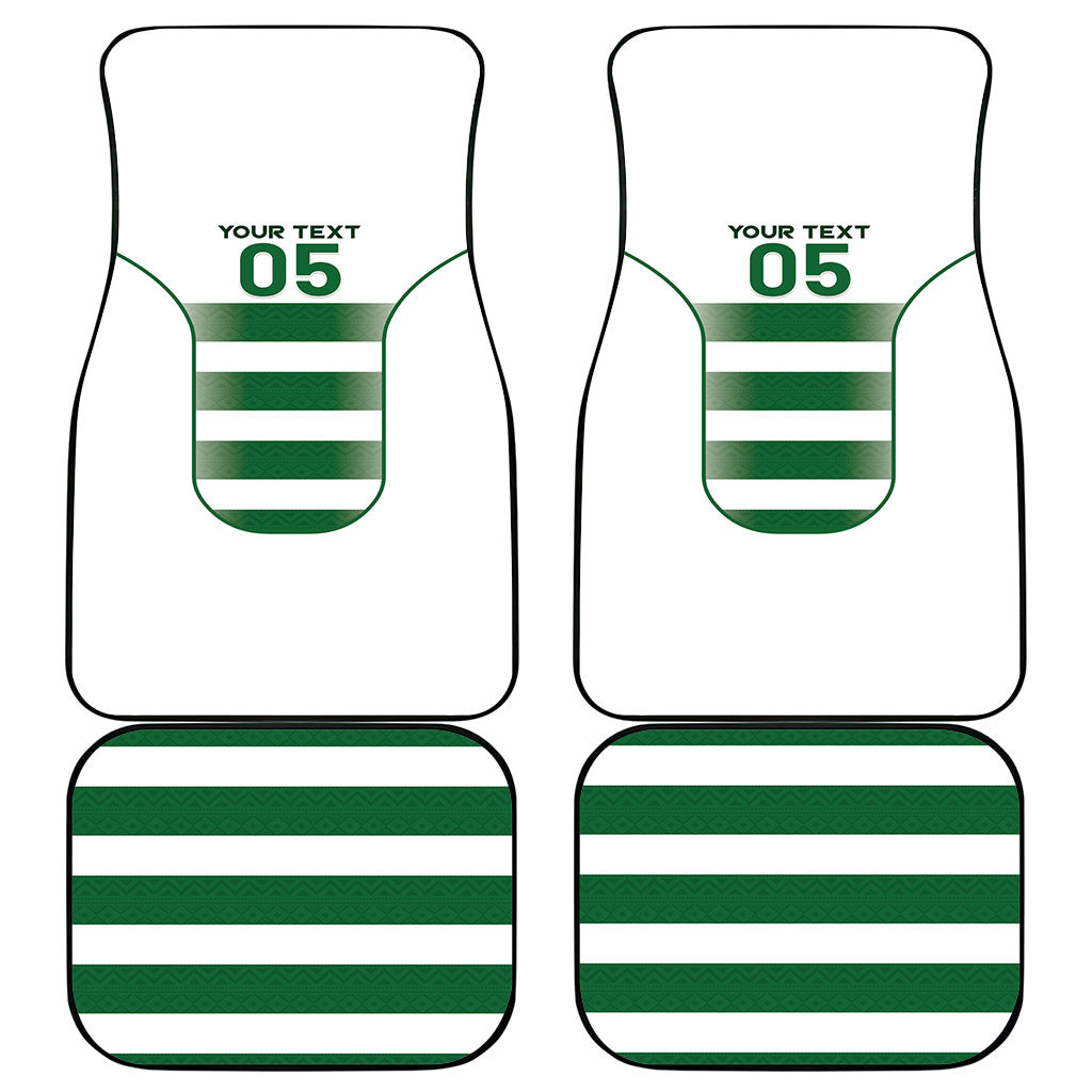 Custom Zimbabwe Sables Rugby Car Mats Sporty Style