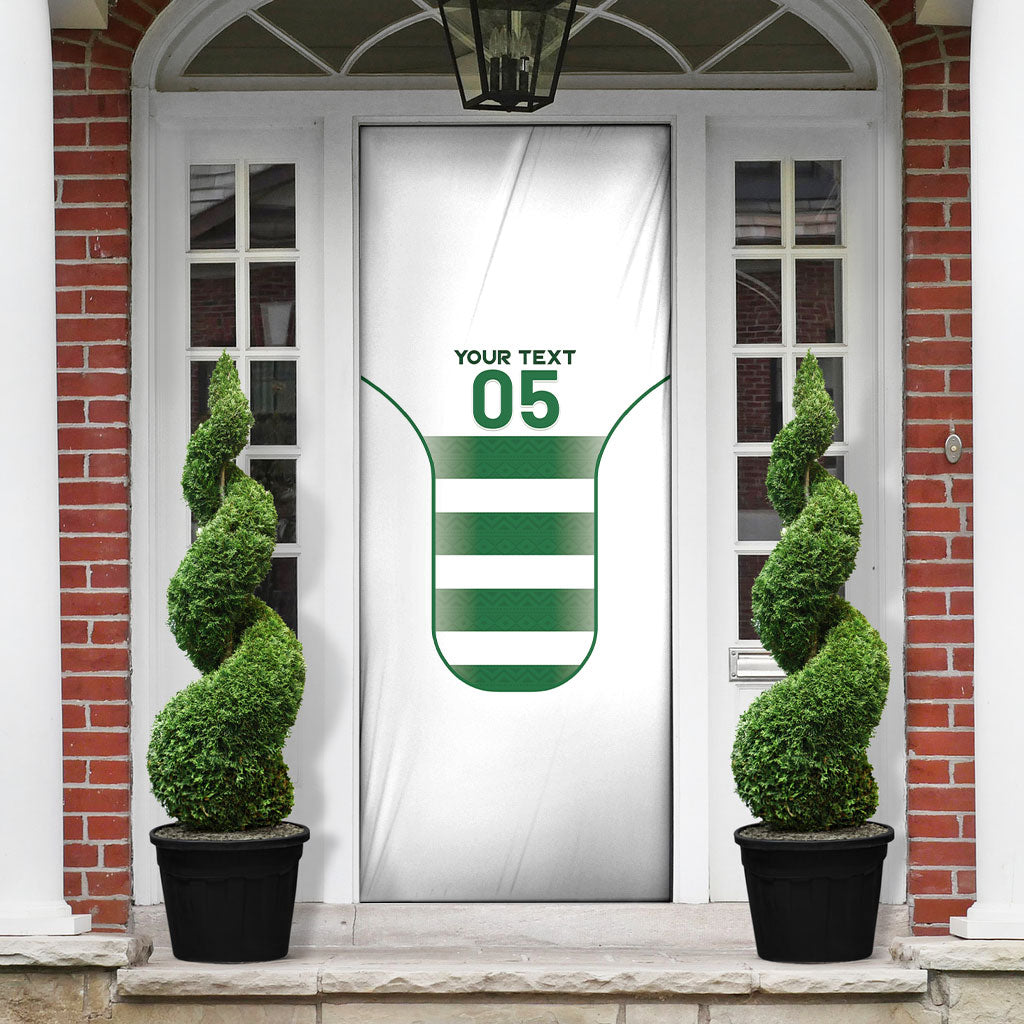 Custom Zimbabwe Sables Rugby Door Cover Sporty Style