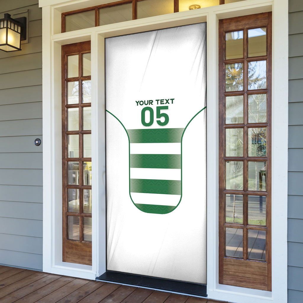 Custom Zimbabwe Sables Rugby Door Cover Sporty Style