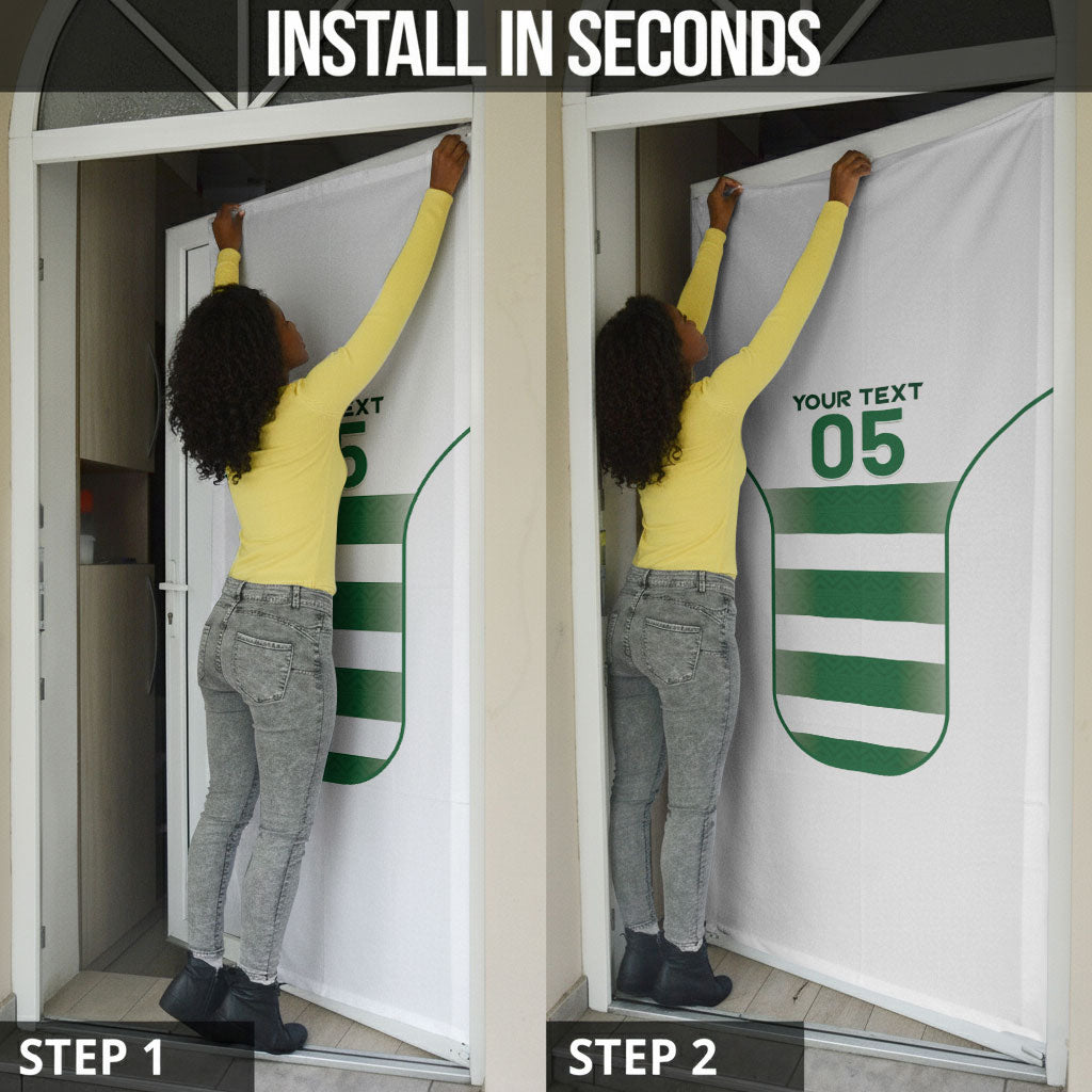 Custom Zimbabwe Sables Rugby Door Cover Sporty Style